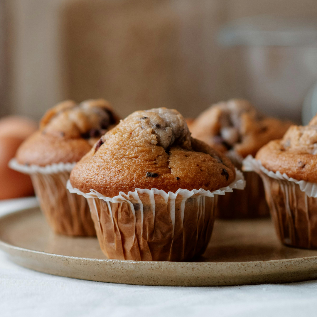 The BEST Blender Choc Chip Muffins