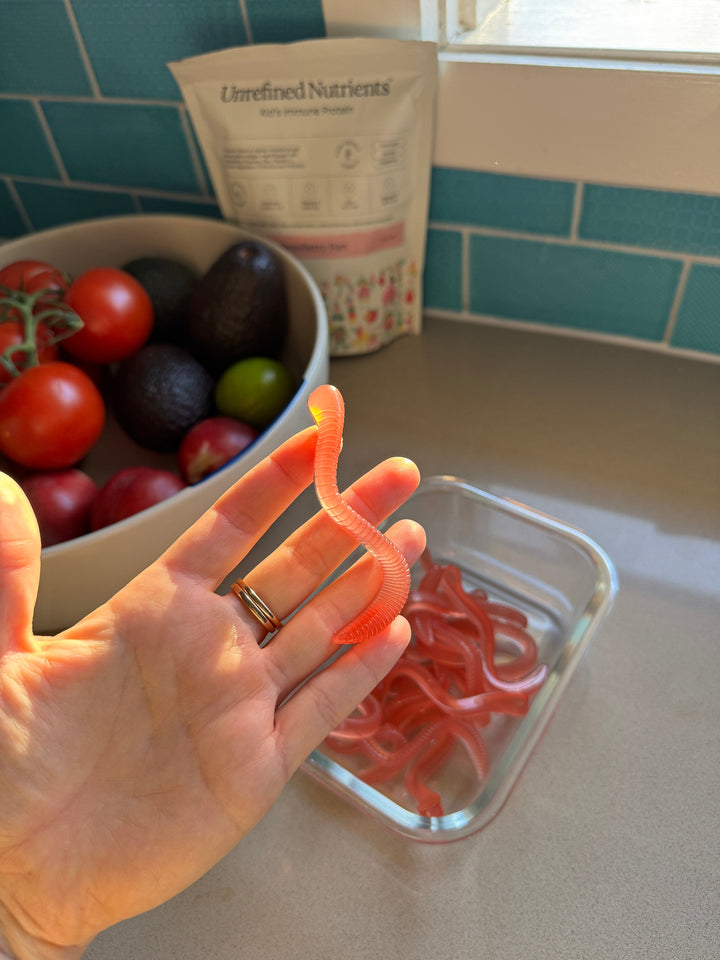 3-Ingredient Strawberry Protein Gummies