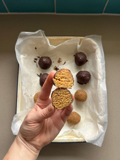 Cookie dough protein balls
