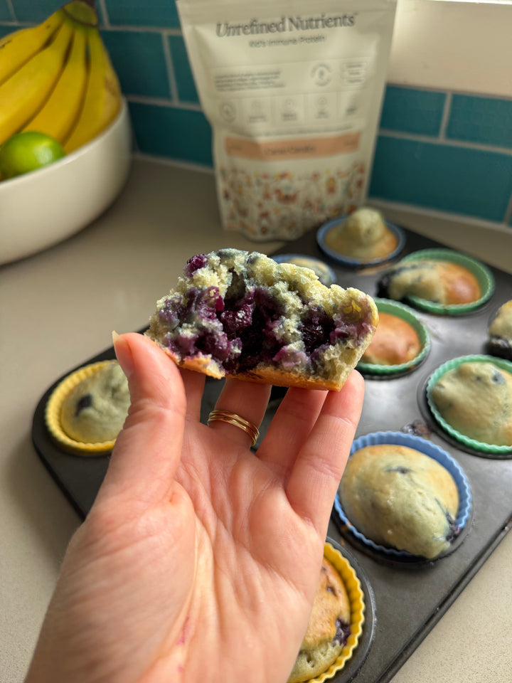 Vanilla Blueberry Muffins