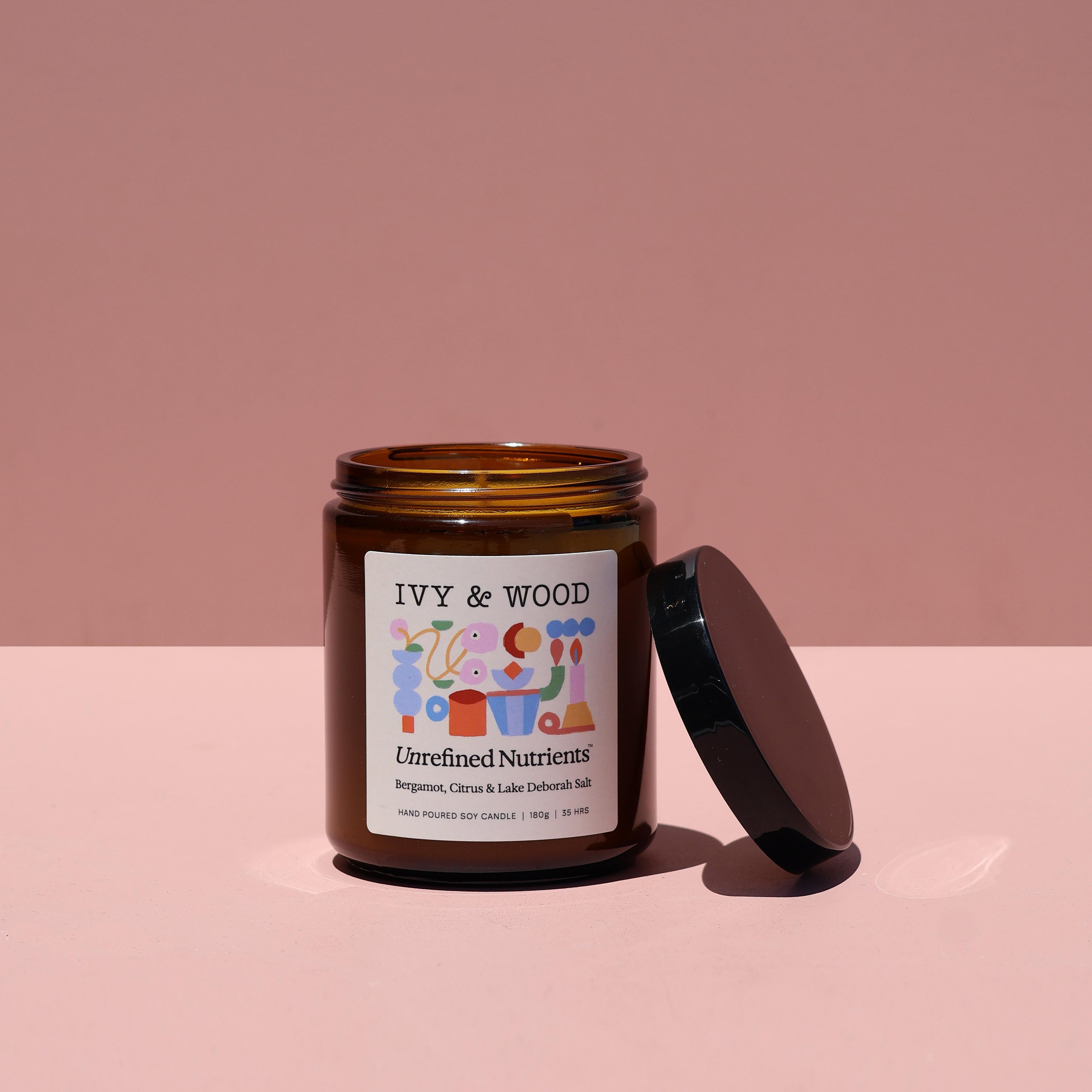 Ivy &amp; Wood x Unrefined Nutrients Limited Edition Candle