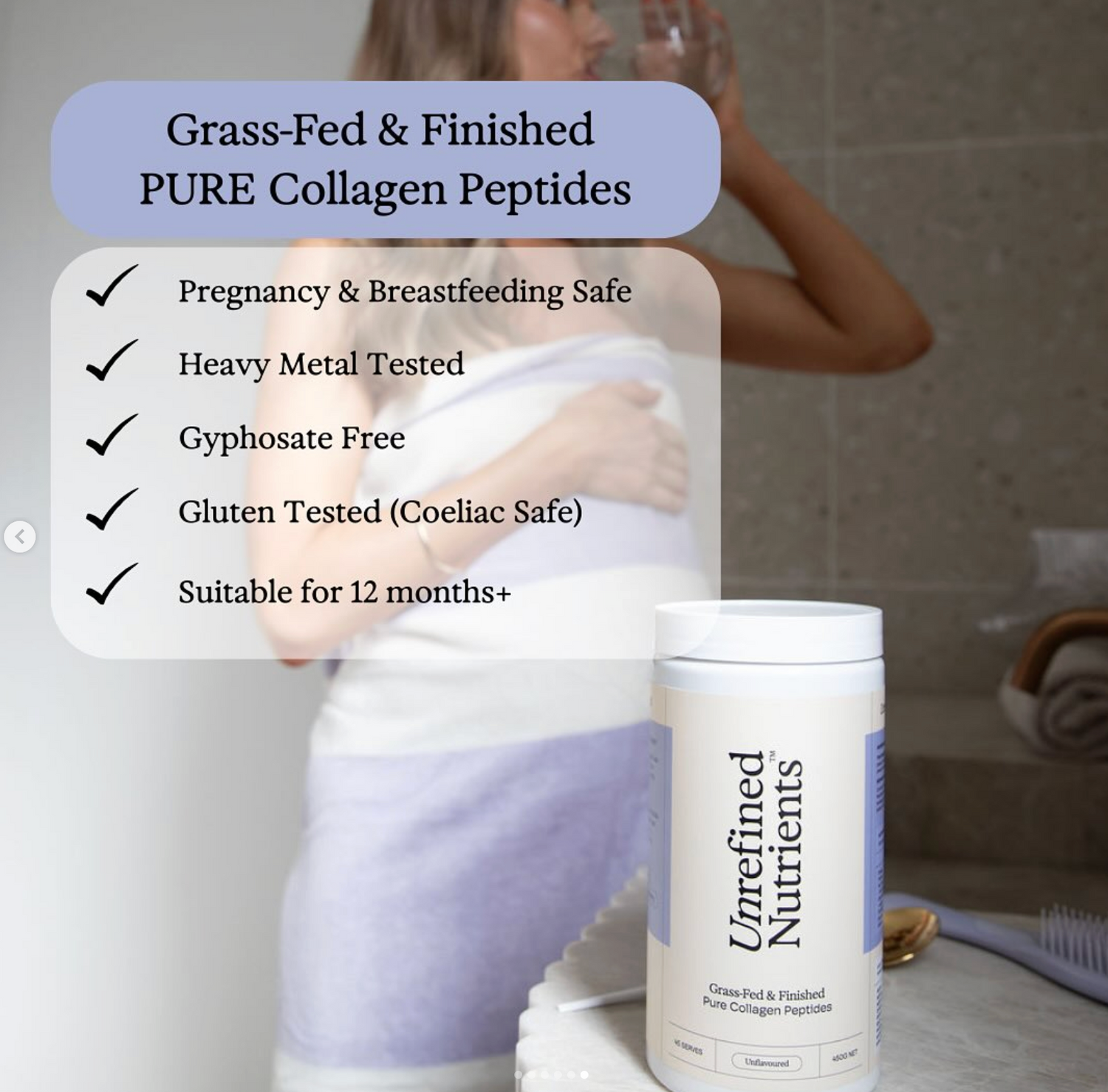 Grass-Fed &amp; Finished Pure Collagen Peptides