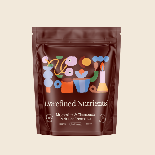 Magnesium and Chamomile Malt Hot Chocolate pack