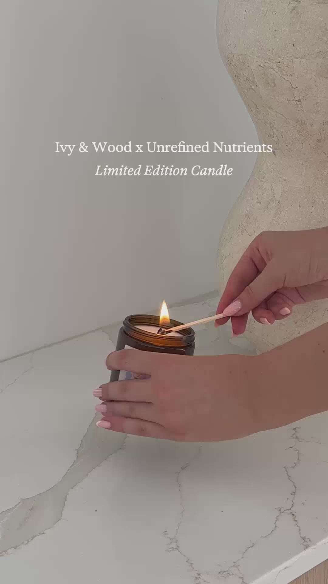 Ivy &amp; Wood x Unrefined Nutrients Limited Edition Candle